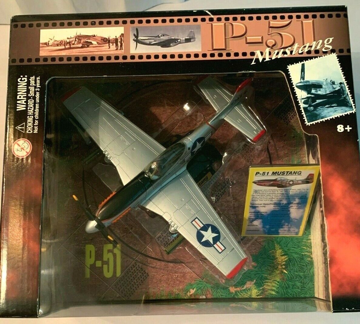 Motormax Diecast Fighter, P-51 MUSTANG 1:48 - Treasure Island