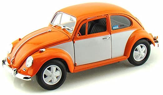 11967 Volkswagen Beetle Orange 1/18 Diecast Model Car by Greenlight - Image 2