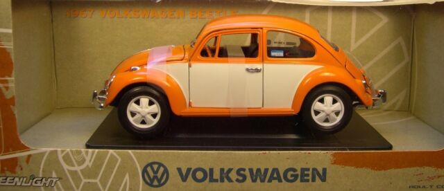 11967 Volkswagen Beetle Orange 1/18 Diecast Model Car by Greenlight - Image 3