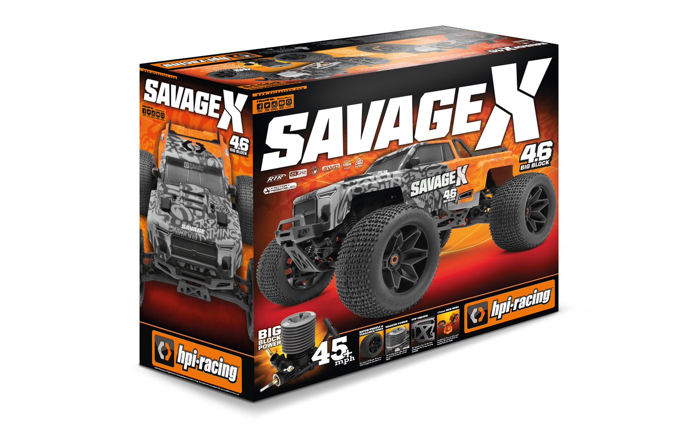 HPI NEW !!Savage X 4.6 GT-6 1/8th 4WD Nitro Monster Truck - Treasure Island  Group - TURKEY | JORDAN | MOROCCO | KENYA