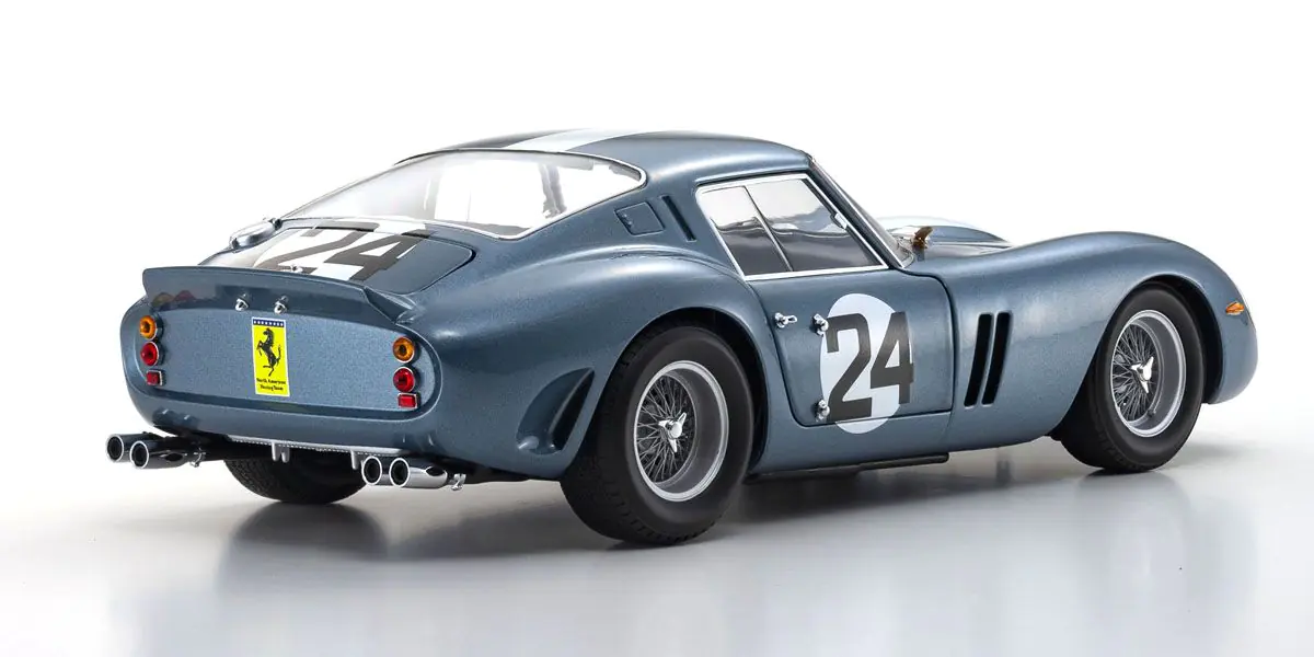 KYOSHO ORIGINAL 1/18scale FERRARI 250GTO 1962 SEBRING (BLUE) - Image 7