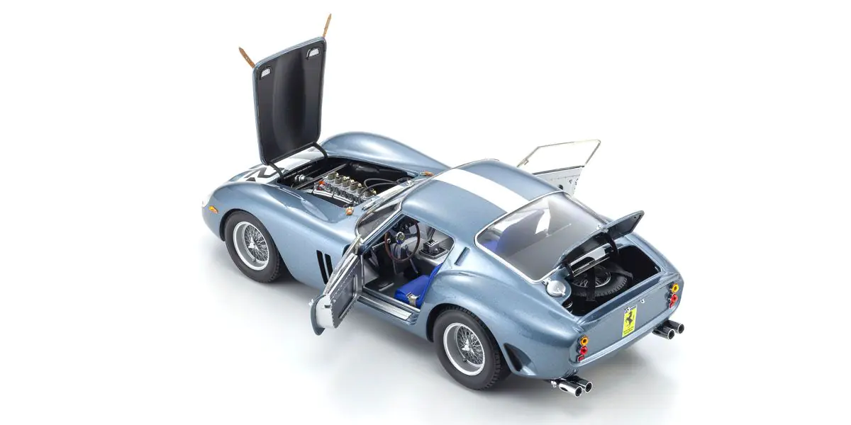 KYOSHO ORIGINAL 1/18scale FERRARI 250GTO 1962 SEBRING (BLUE) - Image 4