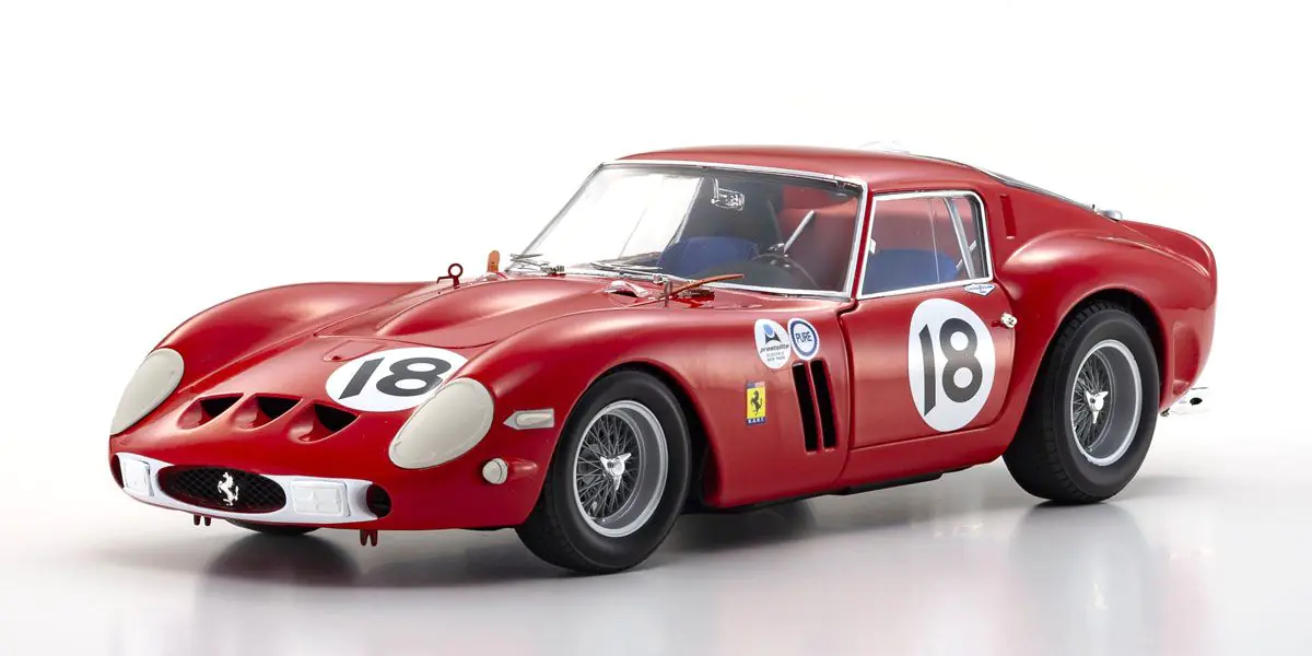 KYOSHO ORIGINAL 1/18scale FERRARI 250GT0 1963 DAYTONA 3H (RED)
