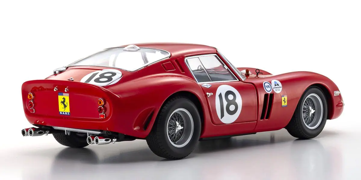 KYOSHO ORIGINAL 1/18scale FERRARI 250GT0 1963 DAYTONA 3H (RED) - Image 3