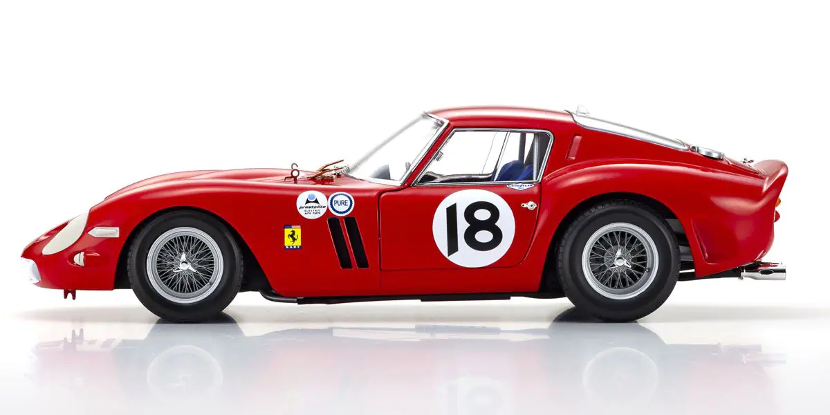 KYOSHO ORIGINAL 1/18scale FERRARI 250GT0 1963 DAYTONA 3H (RED) - Image 4