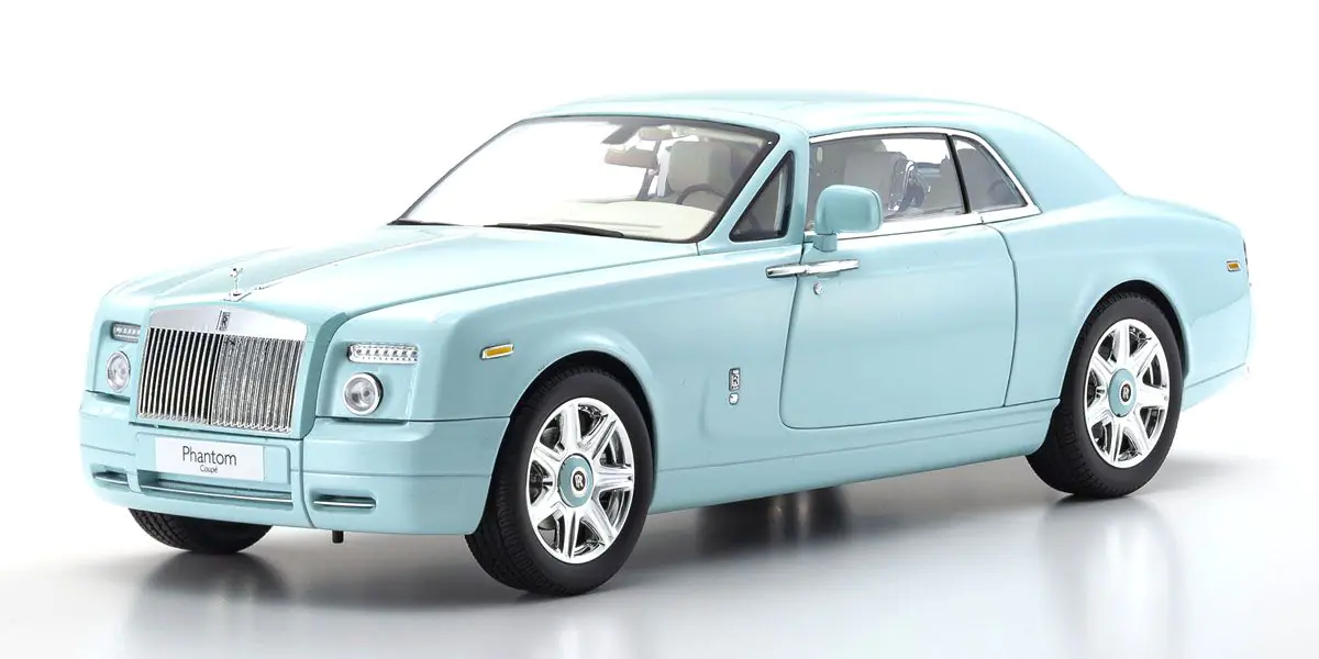 KYOSHO ORIGINAL 1/18scale Rolls Royce Phantom Coupe Turquoise