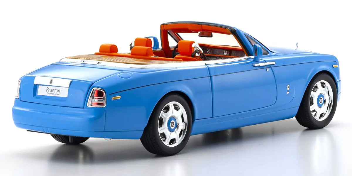 KYOSHO ORIGINAL 1/18scale Rolls Royce Phantom Drophead Coupe (Light Blue) - Image 5