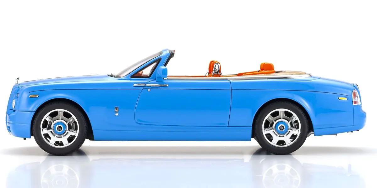 KYOSHO ORIGINAL 1/18scale Rolls Royce Phantom Drophead Coupe (Light Blue) - Image 4